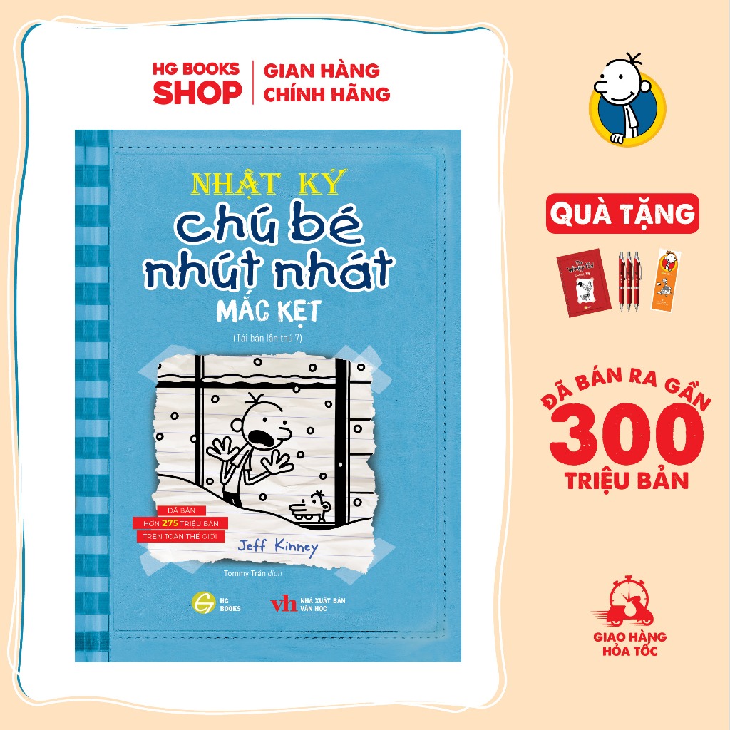 Combo 5 Cuốn  Sách Nhật ký Chú Bé Nhút Nhát - Diary Of a Wimpy Kid - Bản Tiếng Việt. Đã bán 300 Triệu Bản