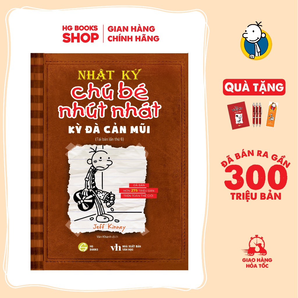 Combo 5 Cuốn (Tập 6-10) Sách Nhật ký Chú Bé Nhút Nhát - Diary Of a Wimpy Kid - Bản Tiếng Việt. Đã bán 300 Triệu Bản