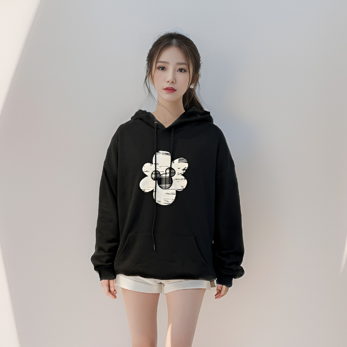 Áo Nỉ Mũ BOO Unisex Dáng Regular Kidult Mickey BZL