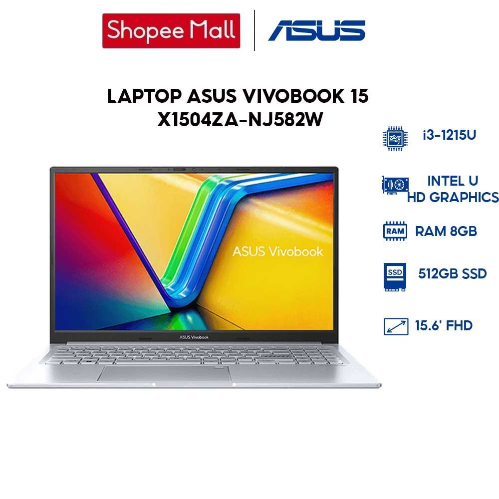 Laptop ASUS VivoBook 15 X1504ZA-NJ582W i3-1215U | 8GB | 512GB  | 15.6' FHD | Win 11