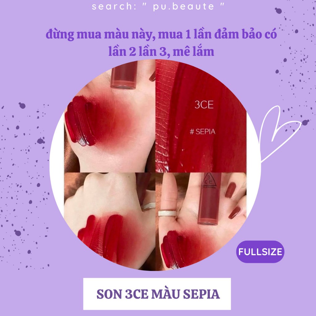 𝐒𝐨𝐧 𝐤𝐞𝐦 𝐥𝐢̀ 𝟑𝐂𝐄 𝐁𝐥𝐮𝐫 𝐖𝐚𝐭𝐞𝐫 𝐓𝐢𝐧𝐭( khách note màu)