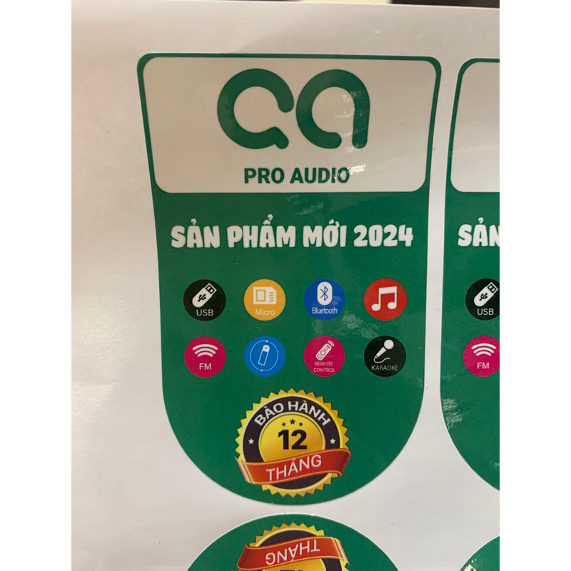 Tem dán loa kéo 1200W - giá siêu sale