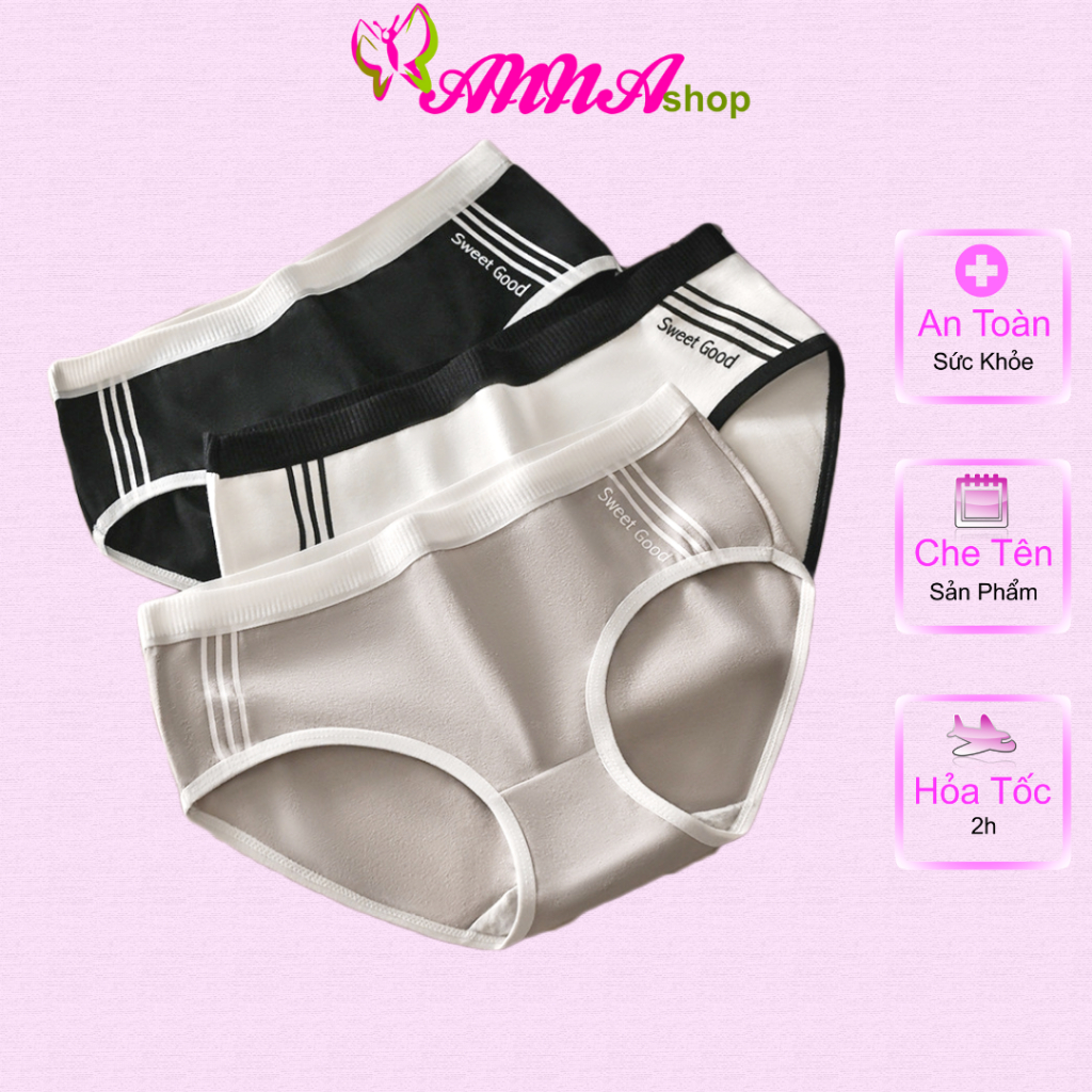 Quần lót nữ cotton thể thao, có chữ, thoáng khí, gợi cảm, nhiều màu có size 78kg(MS 03148) Anna Shop | BigBuy360 - bigbuy360.vn
