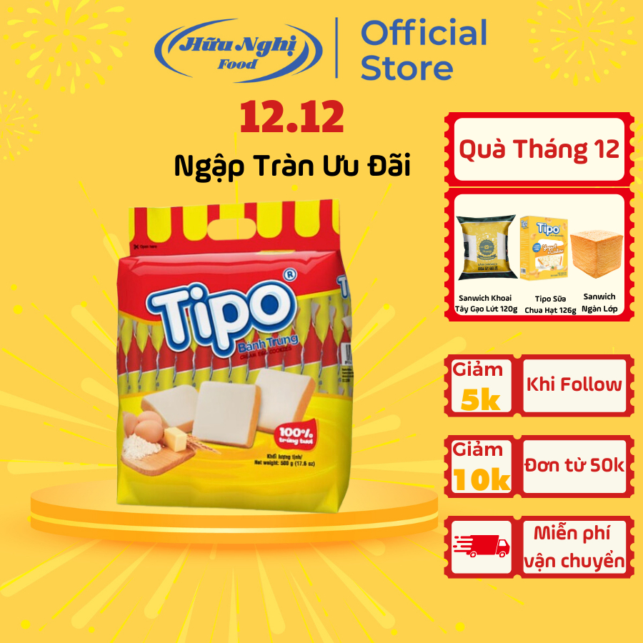 ( MUA 2 TẶNG 1 ) Bánh Tipo Trứng Nướng 500g