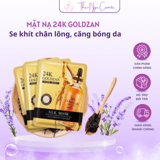 Mặt Nạ 24K GOLDZAN đắp trắng da, căng bóng 1hộp 10 miếng.