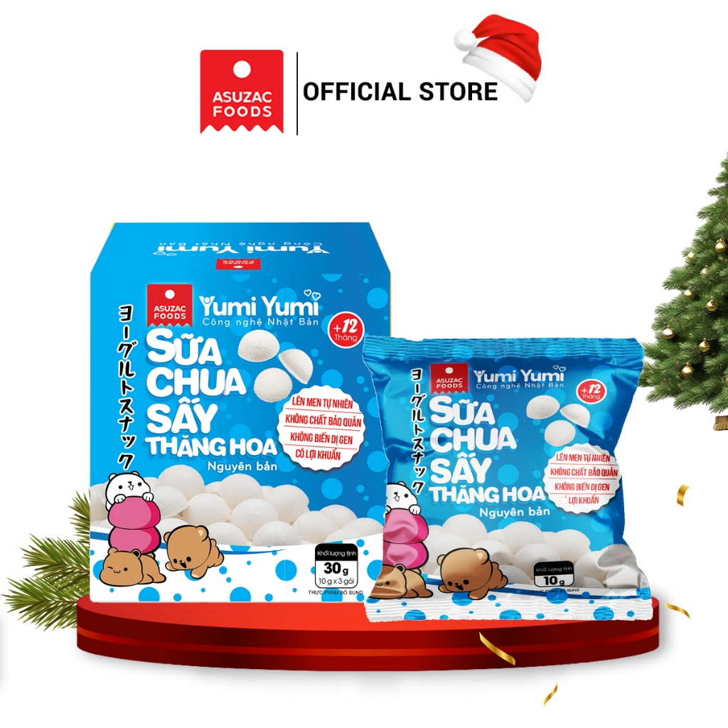 Sữa chua sấy thăng hoa Yumi Yumi Asuzac hộp 30 g (10 g x 3 gói)