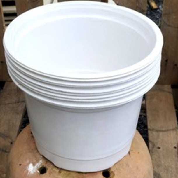 Chậu nhựa vành cứng 23x15