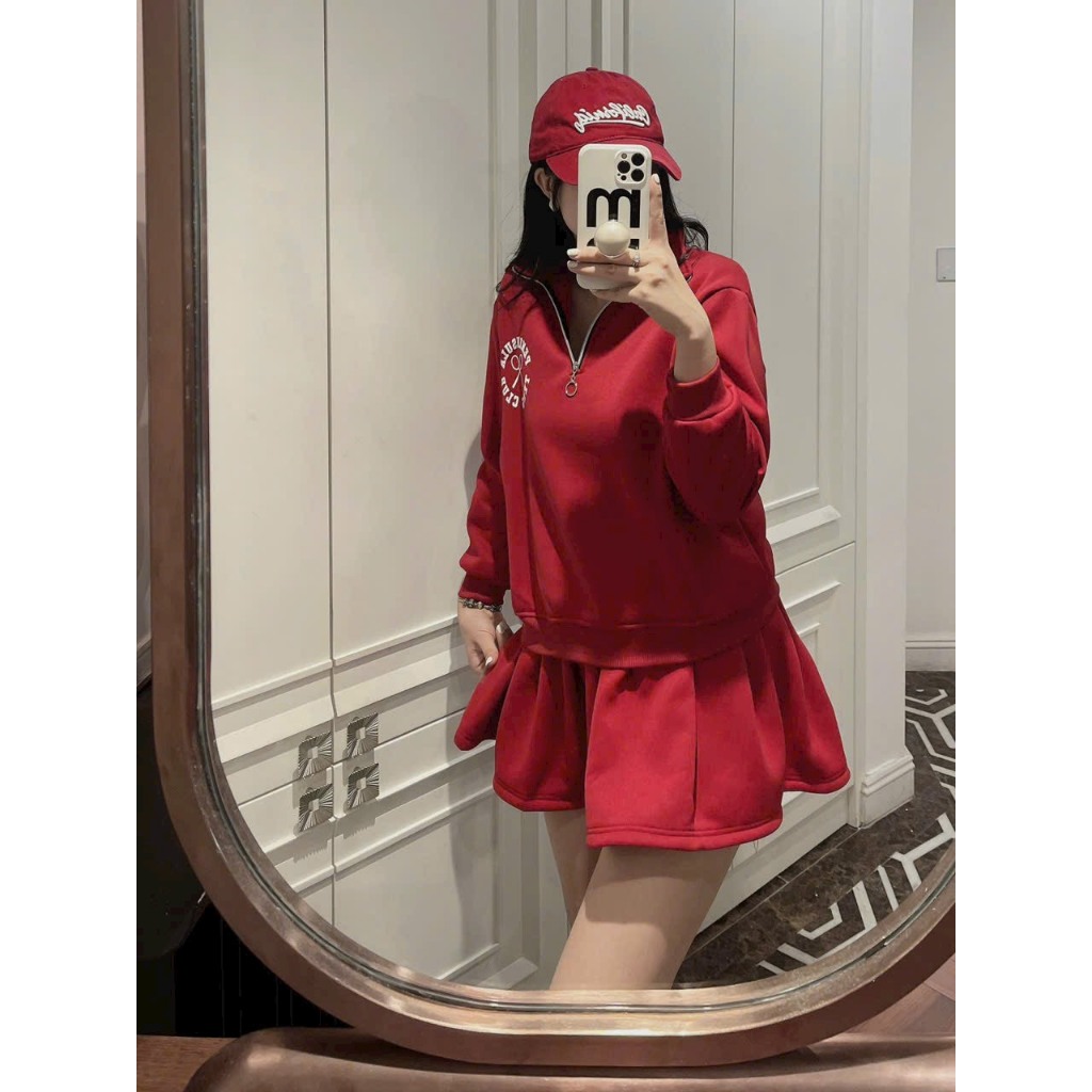 SET VÁY ĐÔI ĐỎ MẸ CON- B498