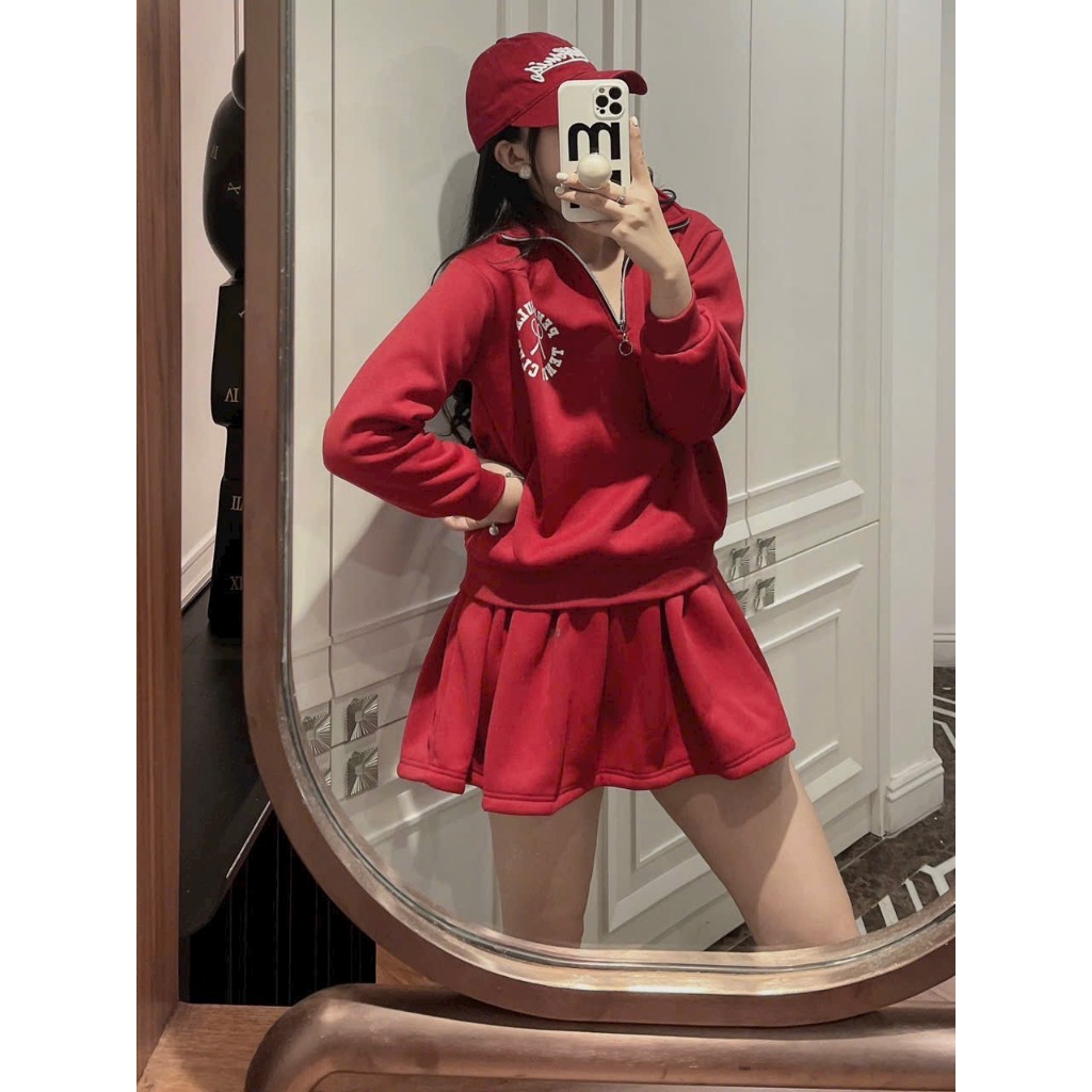 SET VÁY ĐÔI ĐỎ MẸ CON- B498