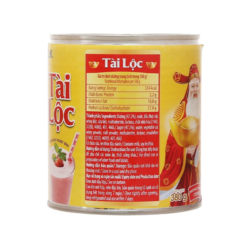 Sữa Đặc Có Đường Ngôi Sao Phương Nam 380g - Sữa Đặc Pha Chế Tài Lộc - Creamer Vinamilk