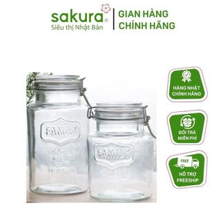 Bình thủy tinh nắp bật Hàng nhập khẩu Nhật Bản