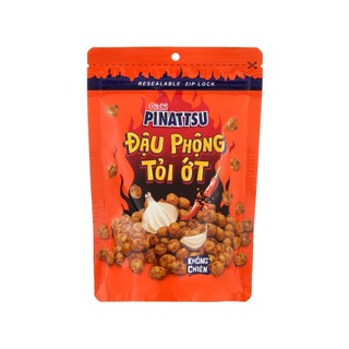 Snack Pinattsu Oishi Đậu phộng vị tỏi ớt gói 85g