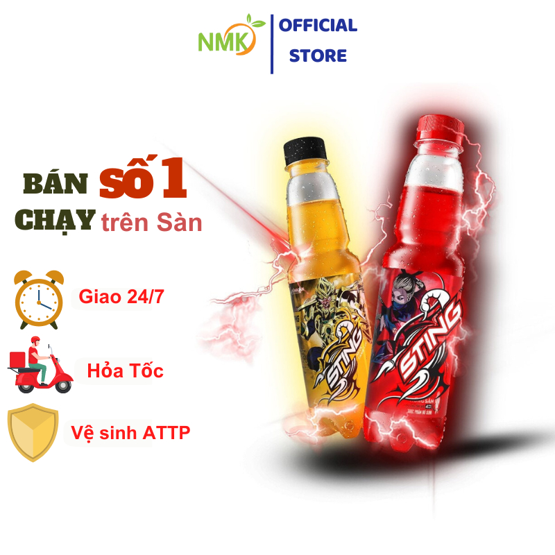 Lốc 6 lon nước tăng lực sting đỏ / Sting vàng / Bò húc hàng chuẩn date xa