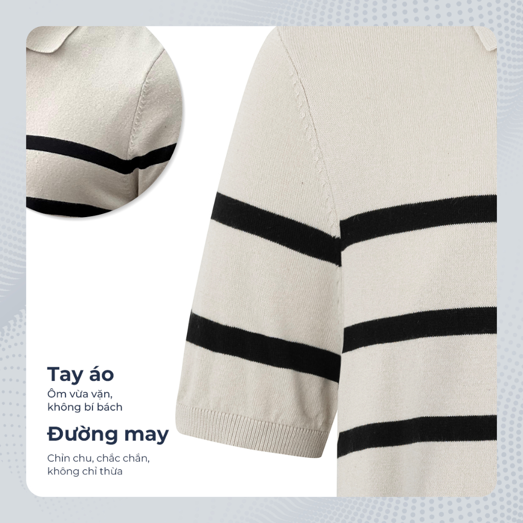 Áo polo dệt kim KANIS cao cấp, kiểu dáng classic sang trọng - POLOMANOR