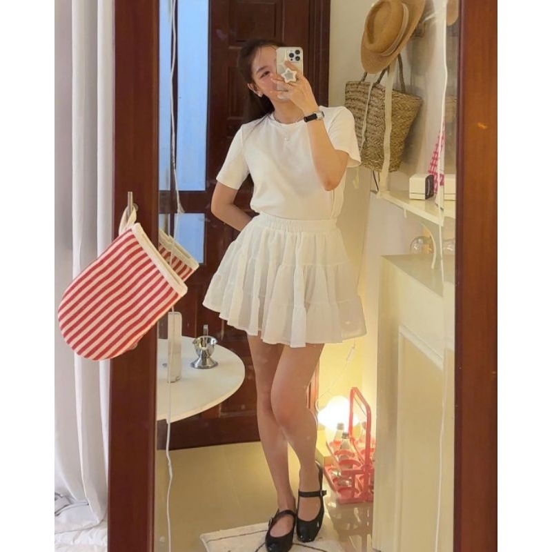 Chân váy tầng mini Cloudy Skirt.