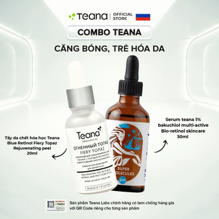 Combo Teana căng bóng, trẻ hoá da (Peel Teana Blue Retinol + Serum Teana SM1 1% Bakuchiol)