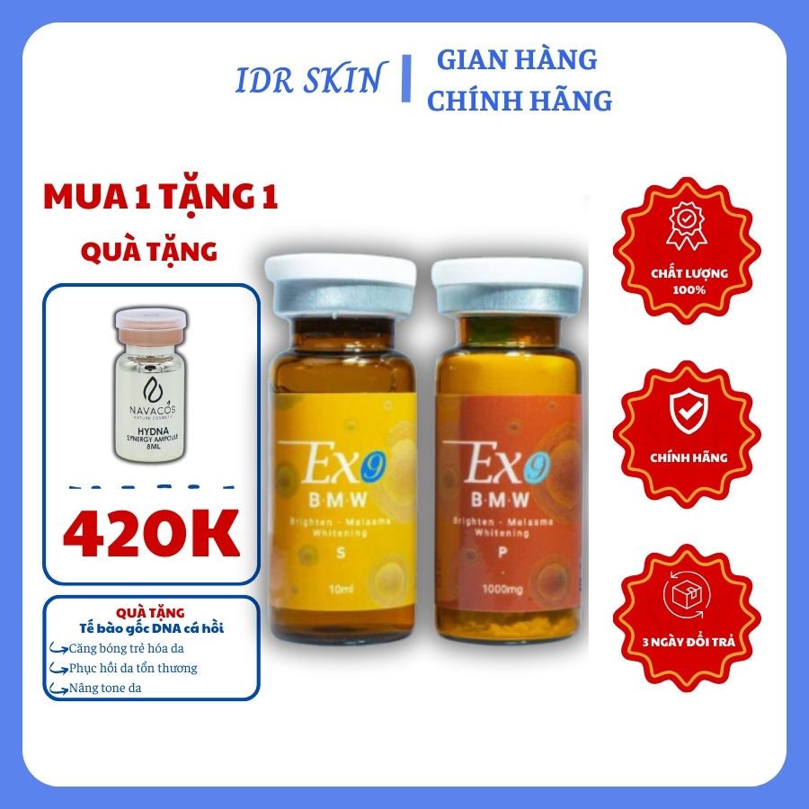 Cặp tinh chất iDr.Exo BMW Idr.Skin giúp mờ nám, tàn nhang, thâm mụn (Idr Skin)