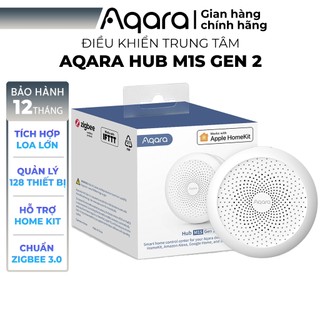 Aqara Hub M1S gen 2 bản Quốc Tế HM1S-G02 - Điều Khiển Trung Tâm Zigbee 3.0, Có Loa Báo Động, Tương Thích Apple HomeKit