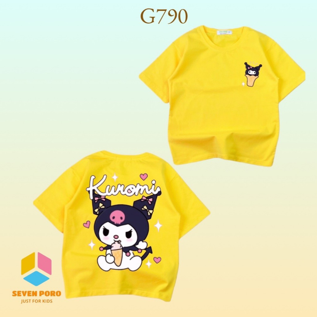 Áo Thun Form Rộng Bé Gái G790 Size 26-42kg - G&K Kids - SevenPoro