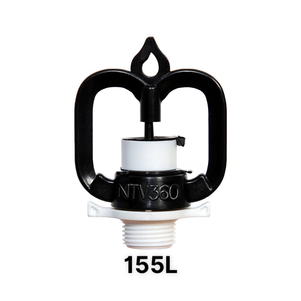 Béc tưới sầu riêng, Béc tưới cây ăn trái, Béc chụp xoay NTV360, Béc thân xoay