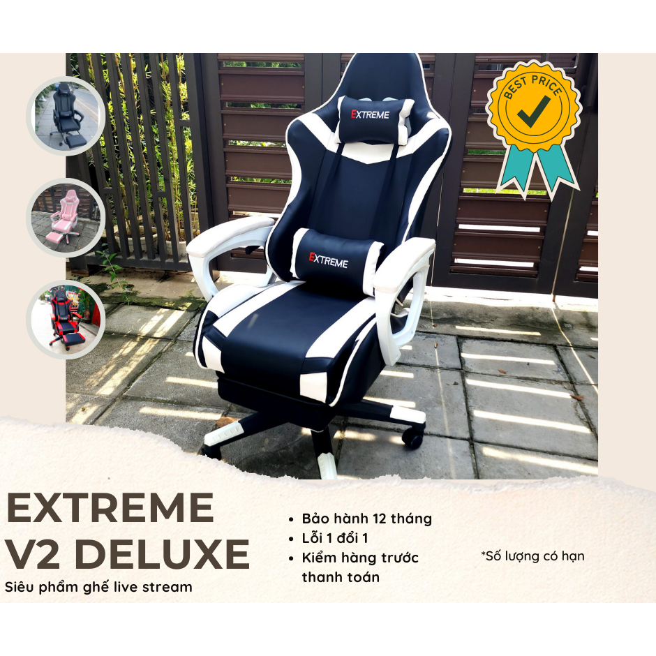[Ảnh thật 100%]Ghế Gaming LIVE STREAM Extreme Zero S+ V2 , Bảo Hành 12 Tháng