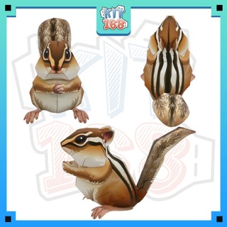 Mô hình giấy động vật Con sóc ver 2