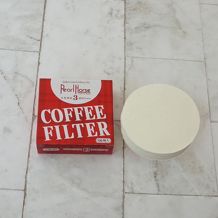Giấy lọc cà phê màu trắng coffee filter cho ấm Moka pot- hộp 100c