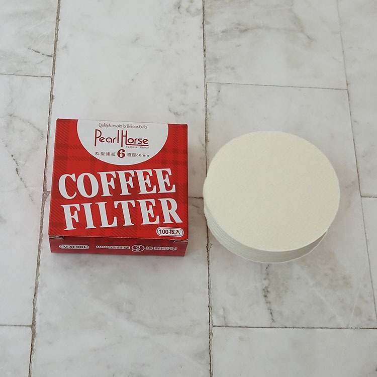 Giấy lọc cà phê màu trắng coffee filter cho ấm Moka pot- hộp 100c