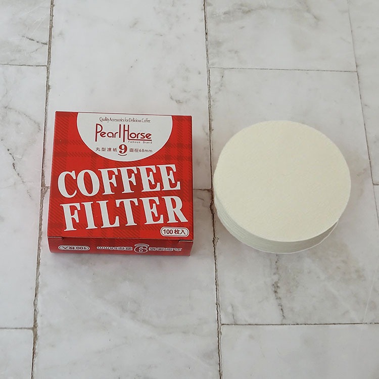 Giấy lọc cà phê màu trắng coffee filter cho ấm Moka pot- hộp 100c