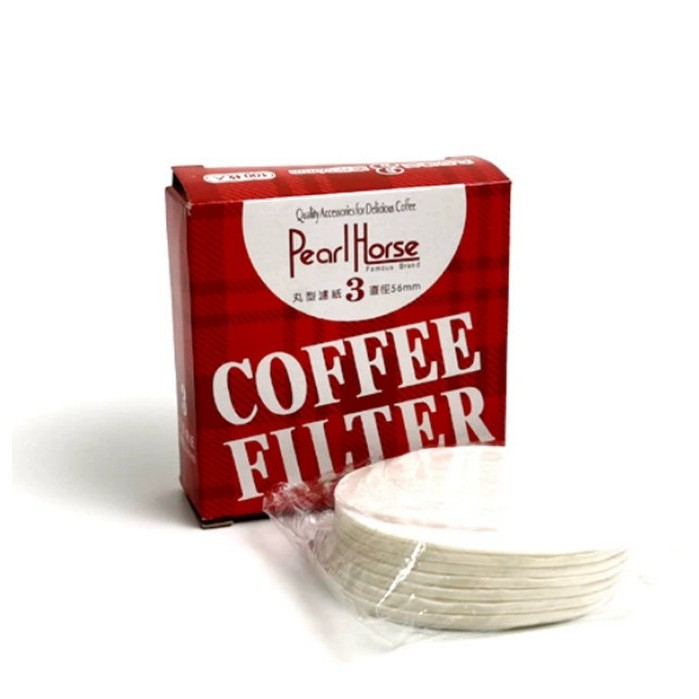 Giấy lọc cà phê màu trắng coffee filter cho ấm Moka pot- hộp 100c