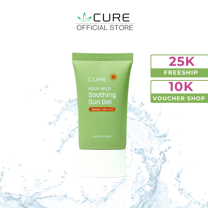 Kem Chống Nắng CuRe Hàn Quốc Dạng Gel 50ML - Nhập khẩu Hàn Quốc - Hevina