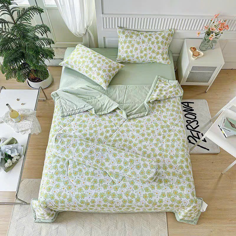 Set chăn ga cotton đũi hàn nhập khẩu cao cấp