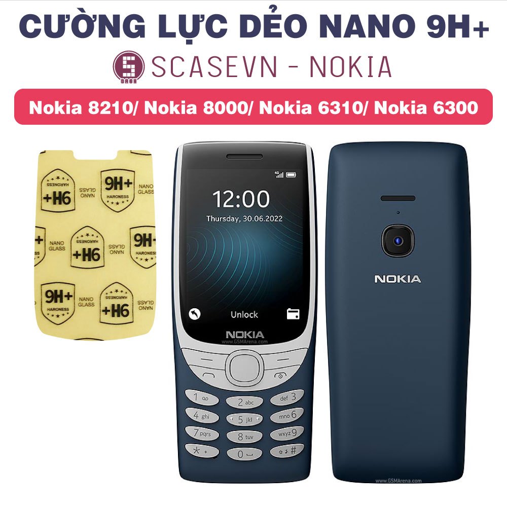 Cường Lực Dẻo Nano Trong Suốt Nokia 8210 4G (2022)/ 8000 4G/ 6310 (2021)/ 6300 4G (2020)/ 800 Tought