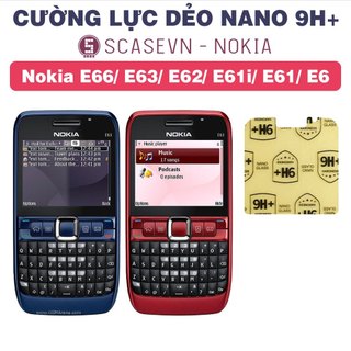 Cường lực dẻo nano trong suốt nokia e66/ e63/ e62/ e61i/ e61/ e6