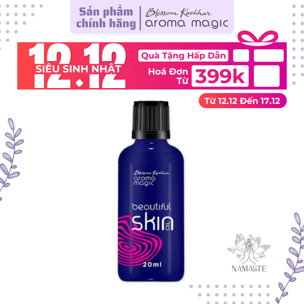 Dầu Dưỡng Da Aromamagic Beautiful Skin Oil 20ml Thấm Nhanh An Toàn Nguồn Gốc Tự Nhiên Lê Bằng Vân