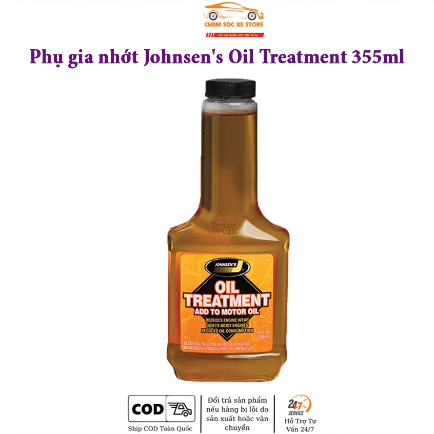 Phụ gia nhớt tăng độ bền của nhớt Johnsen's Oil Treatment 355ml