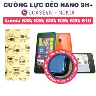 Cường lực dẻo nano trong suốt nokia lumia 638/ 635/ 630/ 625/ 620/ 610