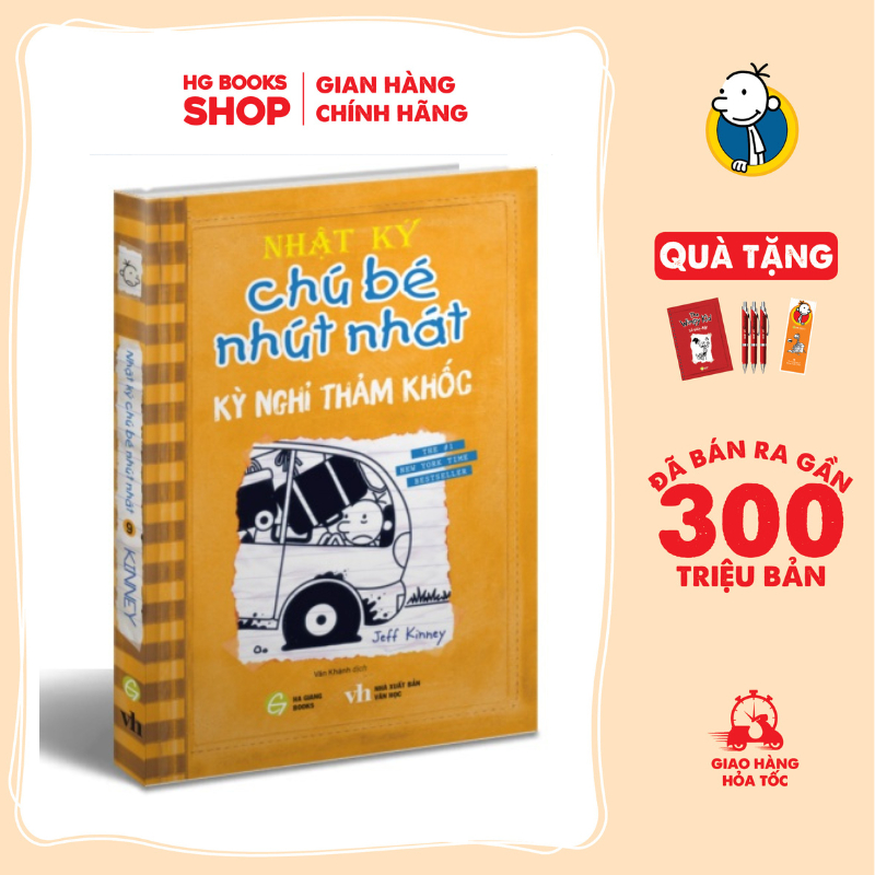Combo 5 Cuốn  Sách Nhật ký Chú Bé Nhút Nhát - Diary Of a Wimpy Kid - Bản Tiếng Việt. Đã bán 300 Triệu Bản