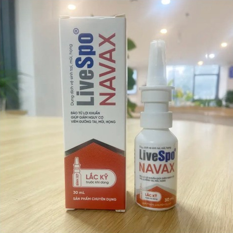 LiveSpo NAVAX Chuyên Dụng Dạng Xịt Mũi Giúp Giảm Nguy Cơ Viêm Đường Tai