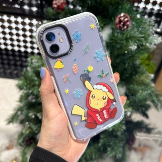 Ốp lưng iPhone Pikachu noel giáng sinh christmas: silicon trong, viền cao su chống sốc, thiết kế độc quyền Pikapi