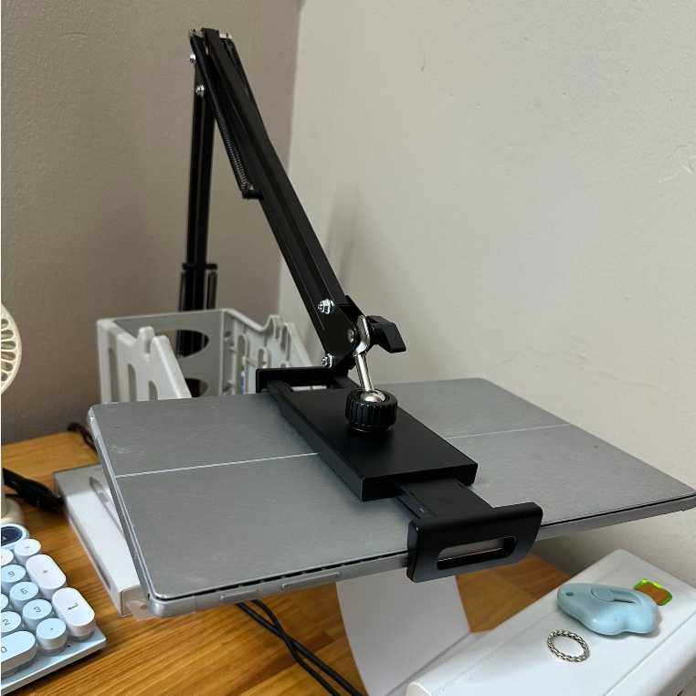 Kẹp ipad giá đỡ máy tính bảng 12.9 inch, giá đỡ điện thoại HSON kẹp cạnh bàn đầu giường xoay 360 độ điều chỉnh mọi hướng