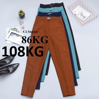  QUẦN TÂY nữ QUẦN BAGGY 2 LY KINA có Bigsize 6XL 108Kg 