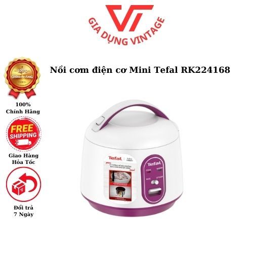 Nồi cơm điện cơ Mini Tefal RK224168 - 0.7L 300W, Cao Tần 0.7 lít RK604165