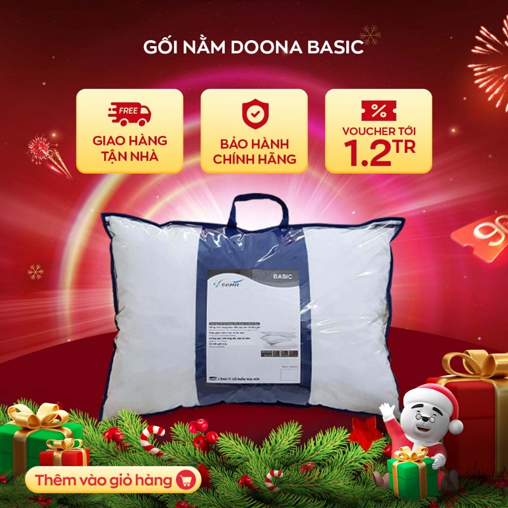 Gối nằm Doona Basic, kích thước 45x65 50x70