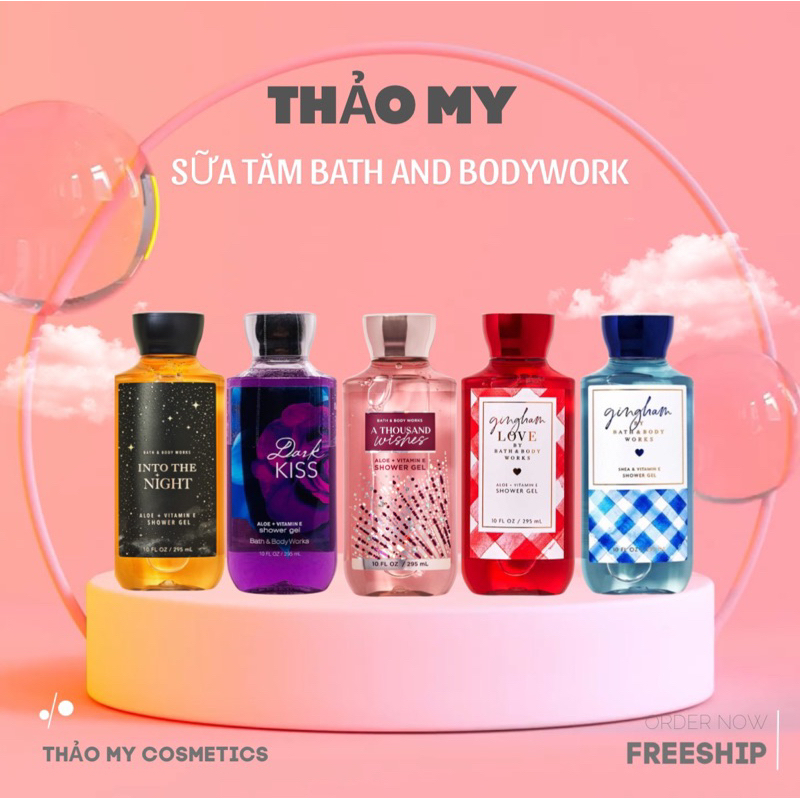 [Hàng Thanh Lý]Sữa tắm gel tắm Bath & Body work 295ml - nhiều mùi