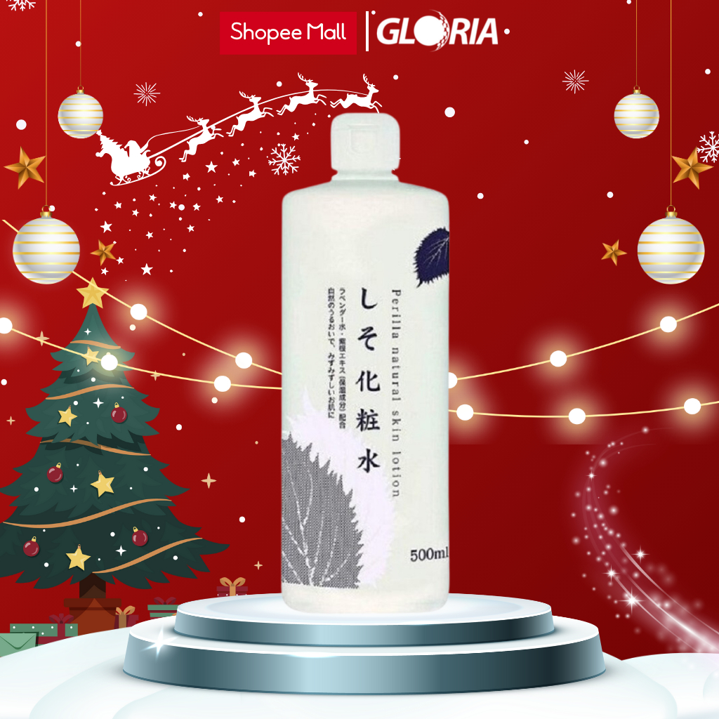 Nước Hoa Hồng Tía Tô Chinoshio Perilla Natural Skin Lotion 500ml