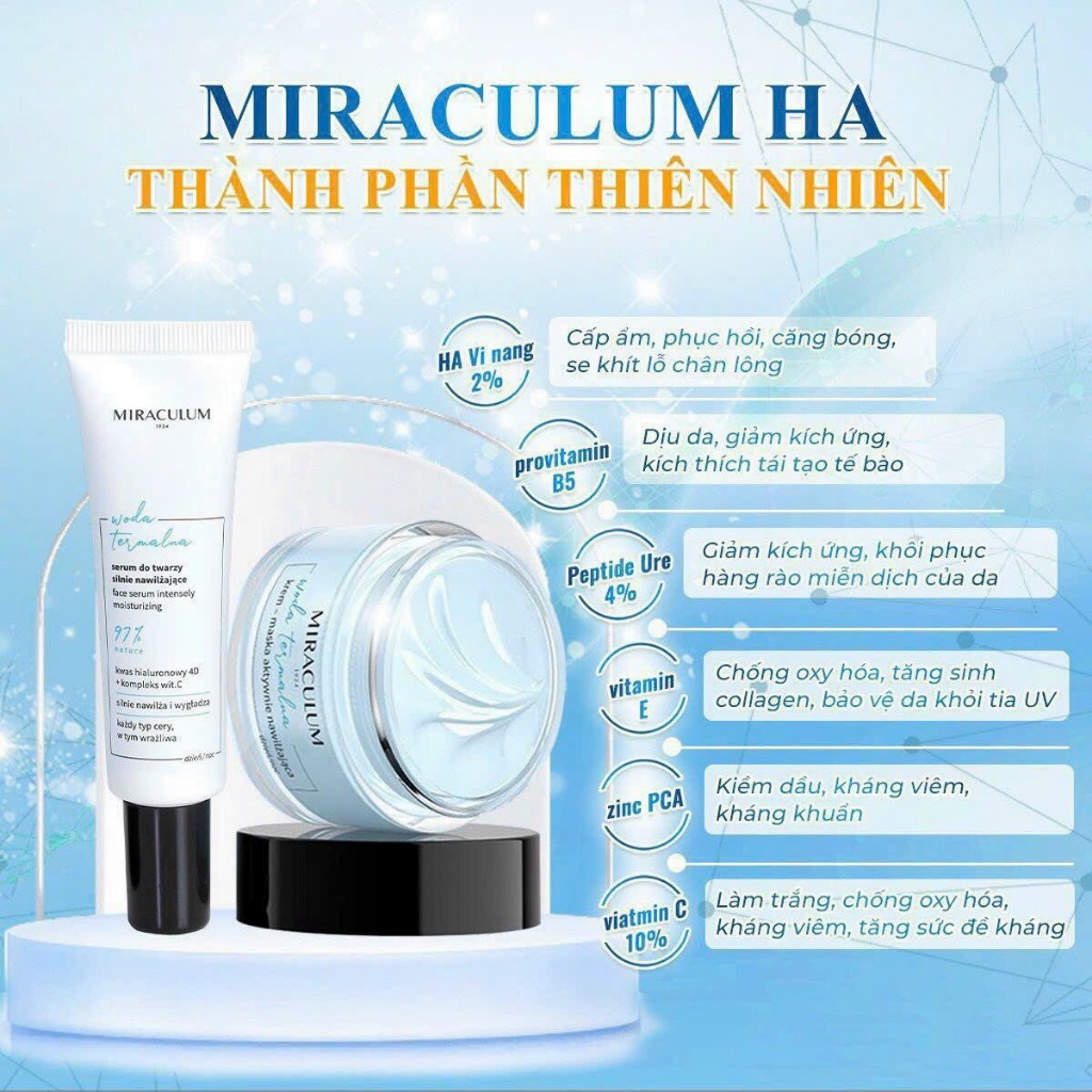 Kem Dưỡng Da Ban Đêm Siêu Phục Hồi Cho Da Đầu HA 4D Miraculum 98 50ml