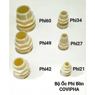 Ép thùng phi/ Ốc phi bồn nước Covipha từ phi21 đến 60