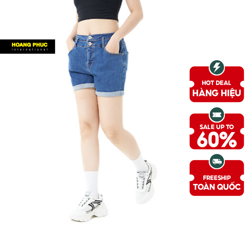 Quần short jean nữ ECKO UNLTD chính hãng trẻ trung năng động IF22-05102