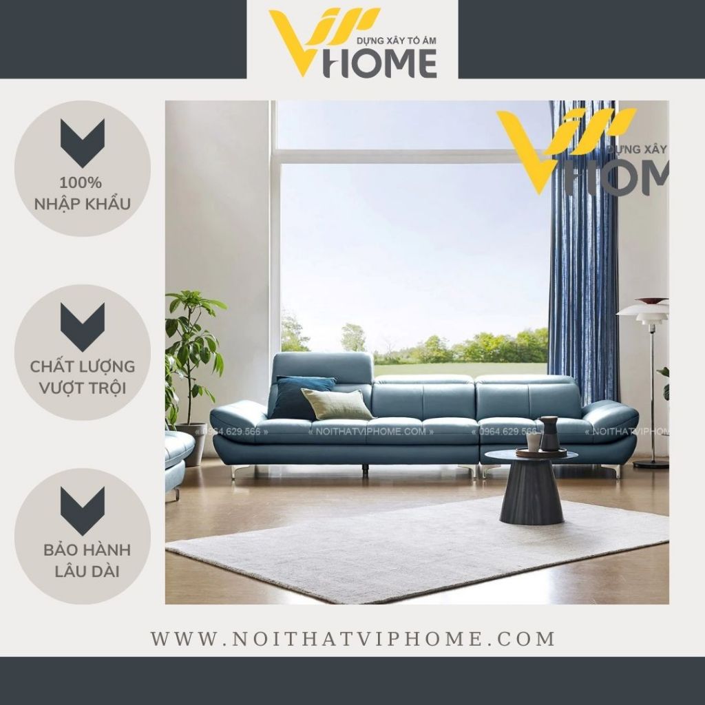 SOFA VĂNG BỌC DA  CAO CẤP SHD-2277